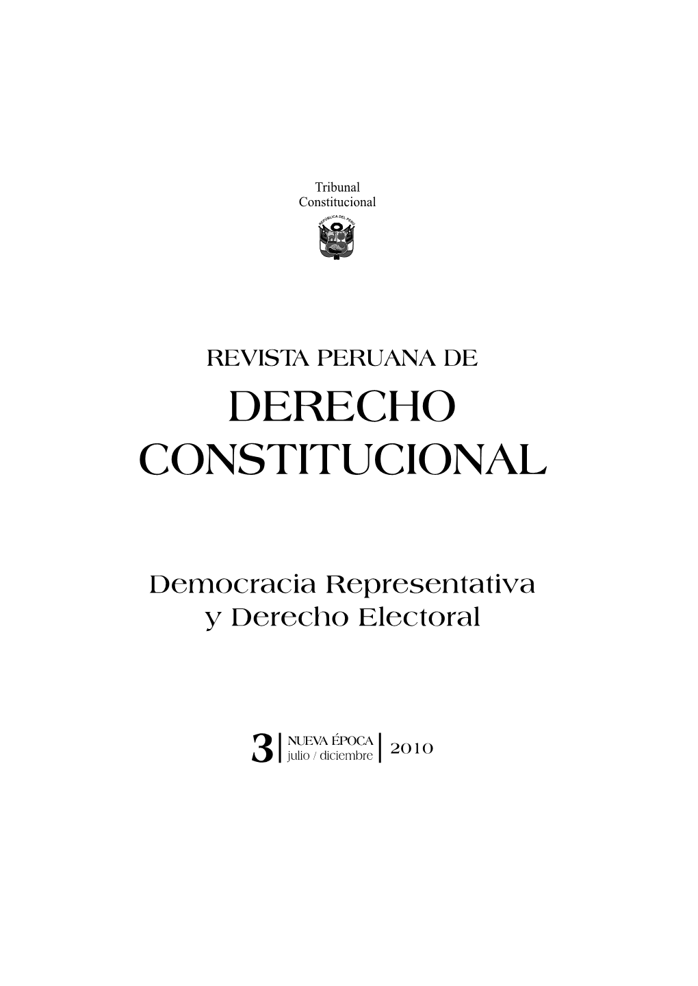 Imprenta-Revista Peruana De Derecho Constitucional Nº 3