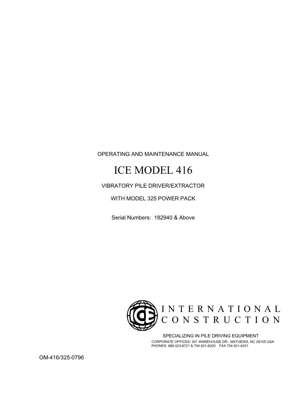 Ice Model 416