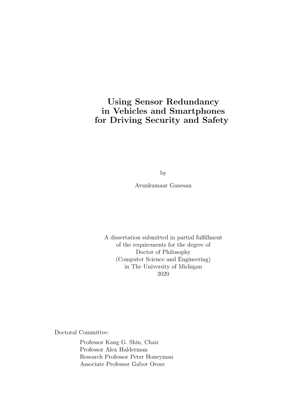 Using Sensor Redundancy in Vehicles and Smartphones for Driving Security and Safety