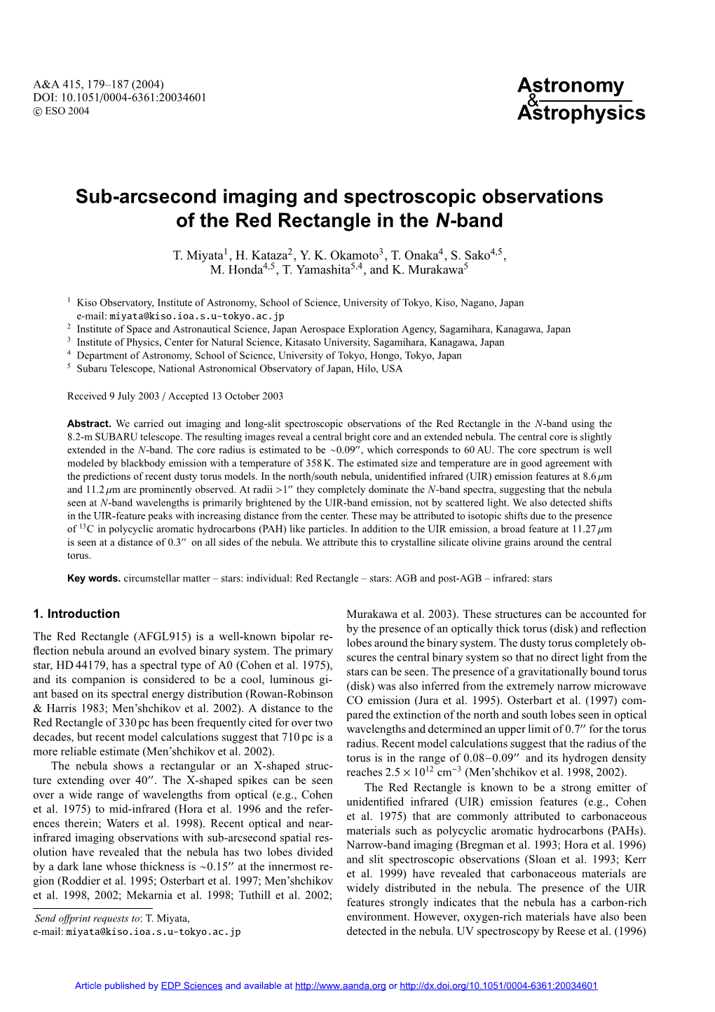 Sub-Arcsecond Imaging and Spectroscopic Observations of the Red Rectangle in the N-Band