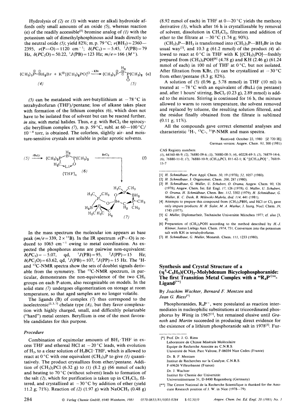 The First Transition Metal Complex with a "R4PQ''- Groups on Each P-Atom, Also Recognizable on Models