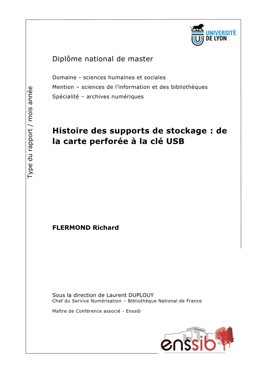 Histoire Des Supports De Stockage : De La Carte Perforée À La Clé