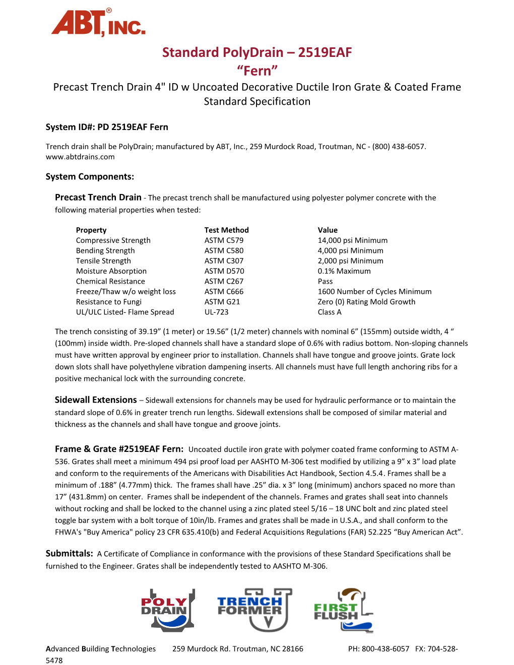 Standard Polydrain 2519EAF