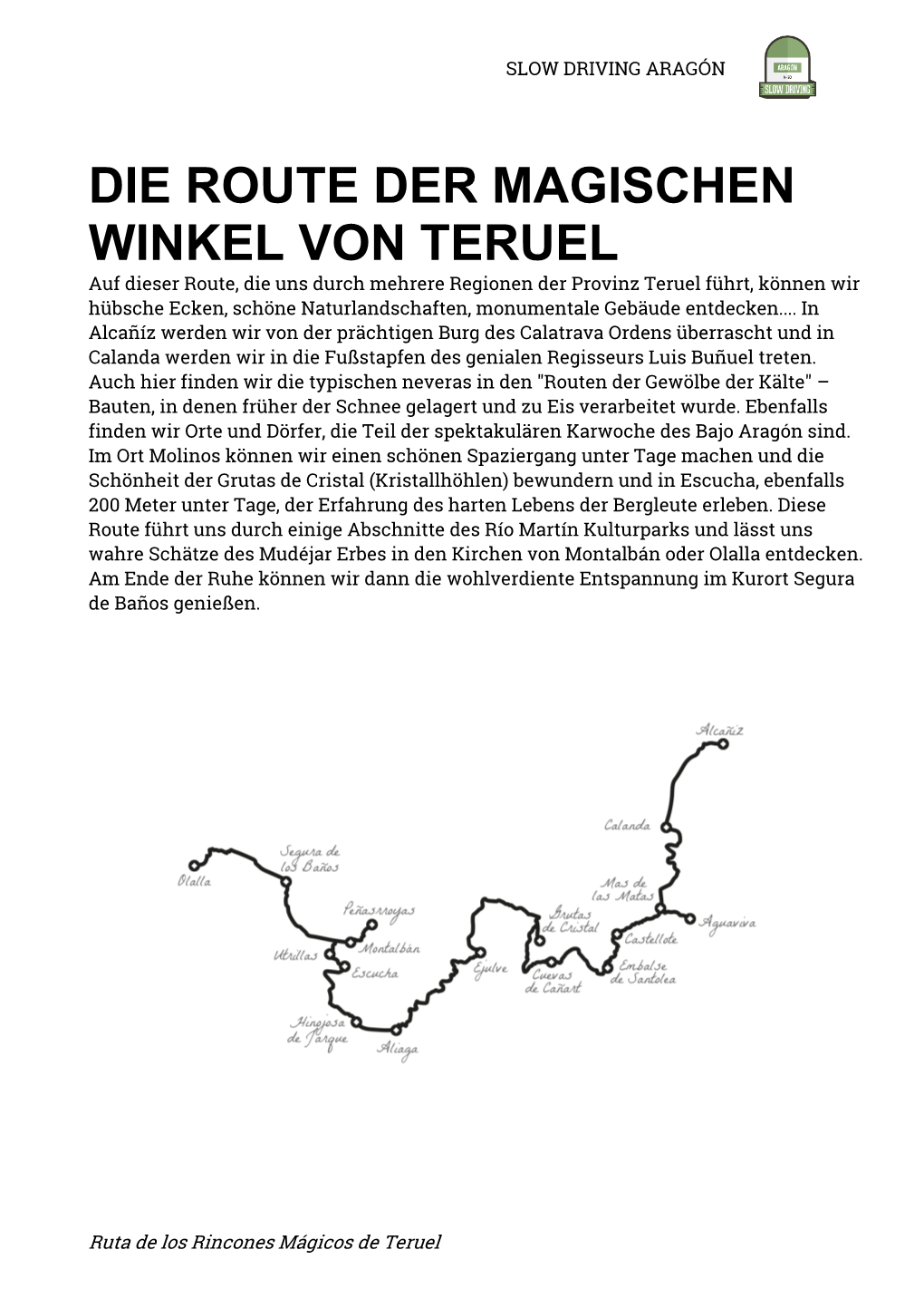 Die Route Der Magischen Winkel Von Teruel