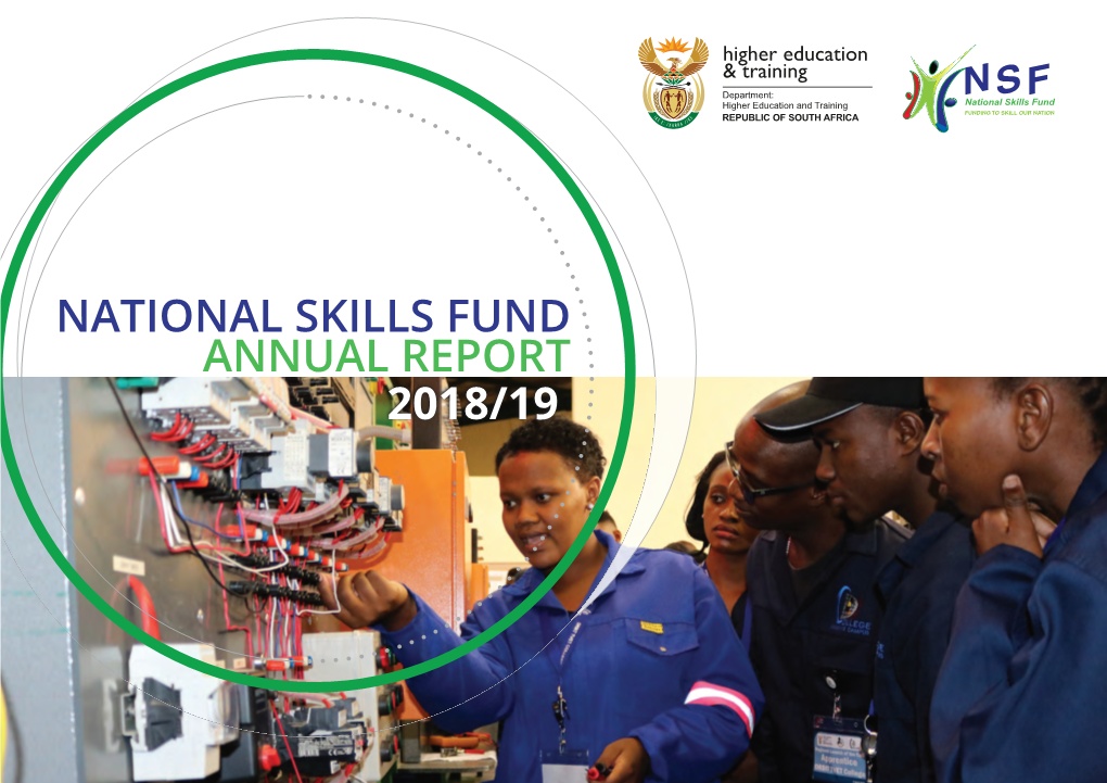 NATIONAL SKILLS FUND ANNUAL REPORT 2018/19 2 National Skills Fund Annual Report 2018/19