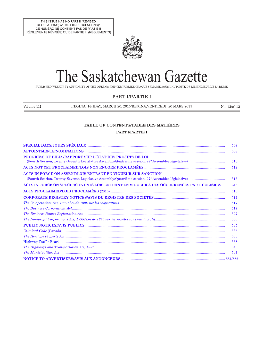 Saskatchewan-Electronic Interception