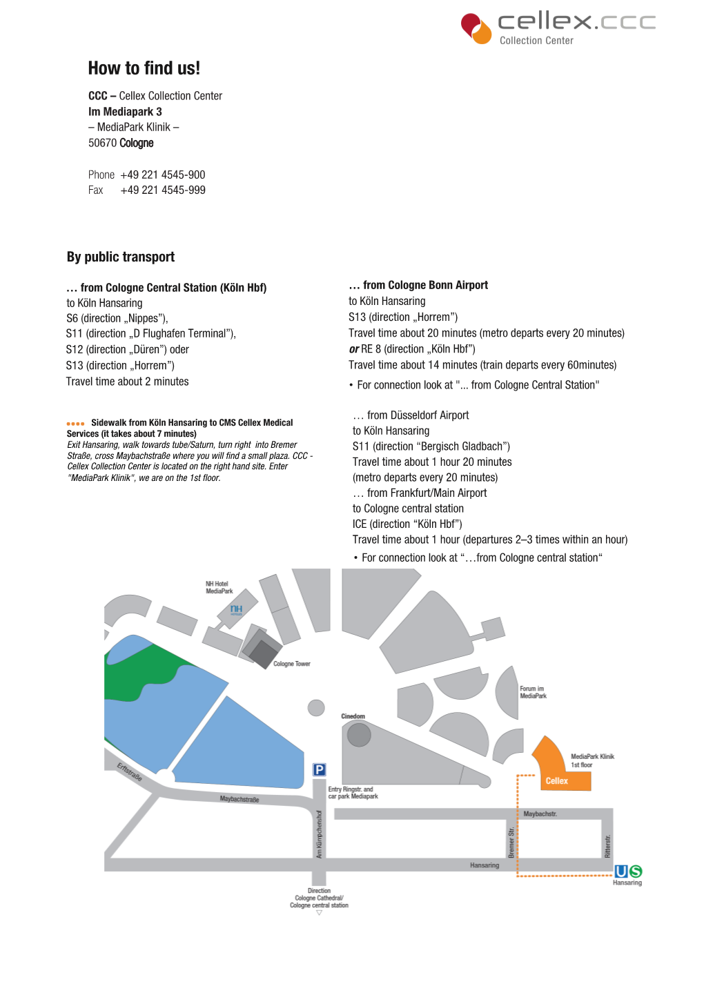 Location Plan CCC Cologne