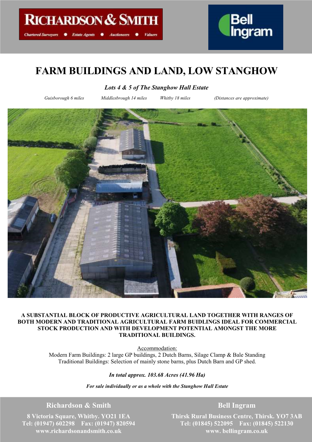 Farm Buildings and Land, Low Stanghow