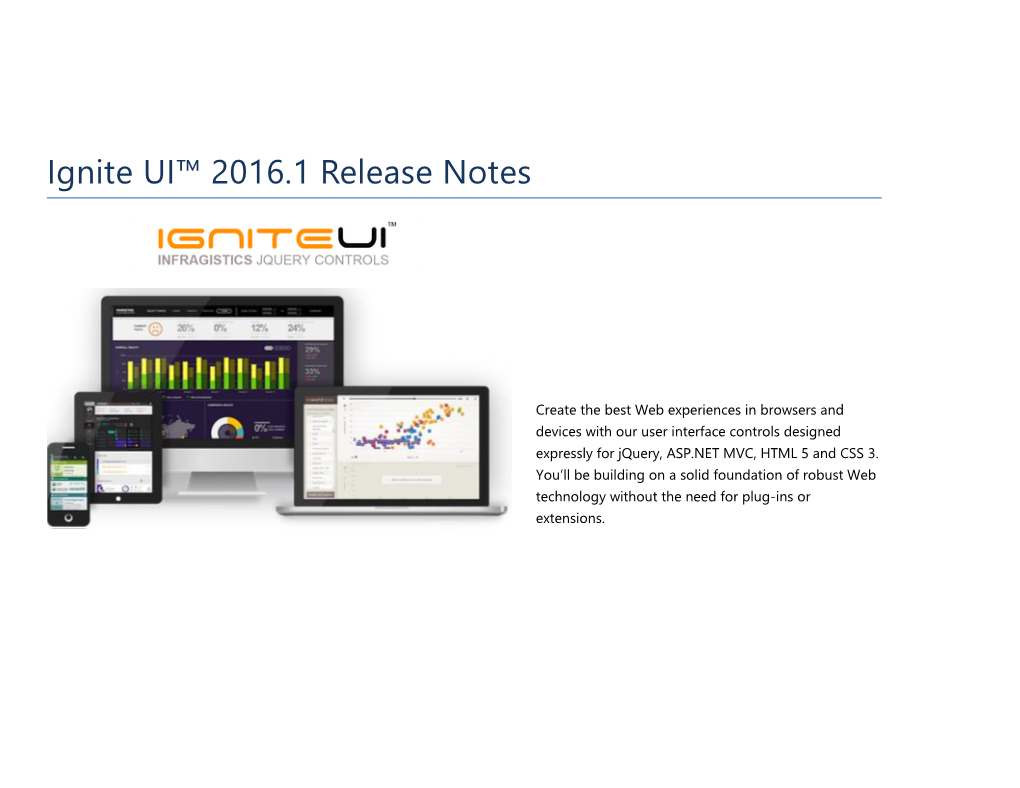 Ignite UI™ 2016.1 Release Notes