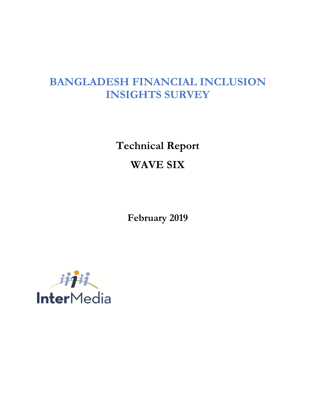 2018 Technical Report: Bangladesh Wave 6