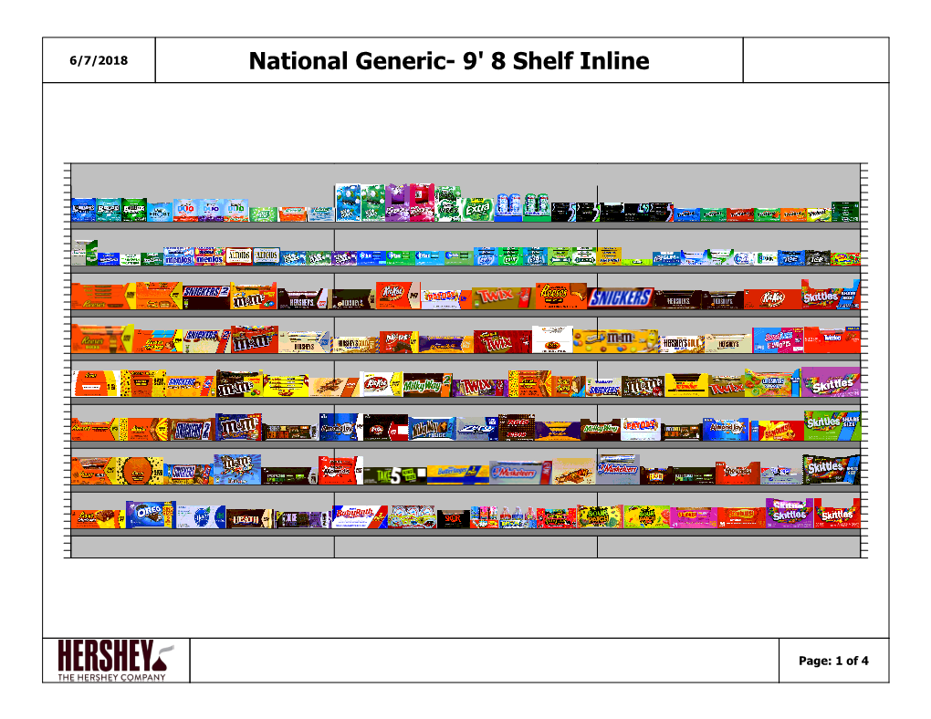 National Generic- 9' 8 Shelf Inline