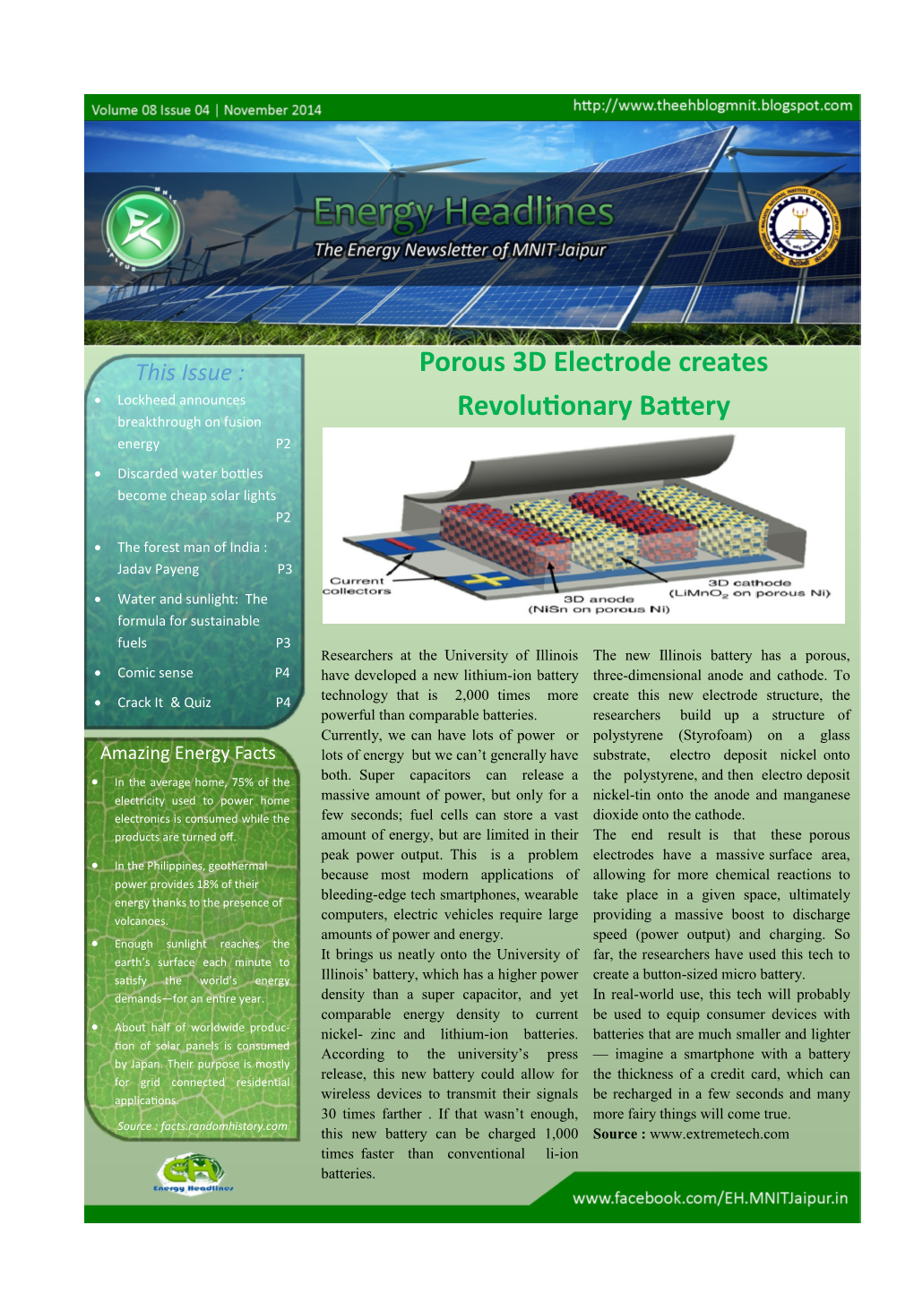 Porous 3D Electrode Creates Revolutionary Battery