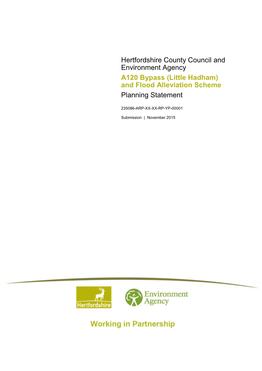 (Little Hadham) and Flood Alleviation Scheme Planning Statement