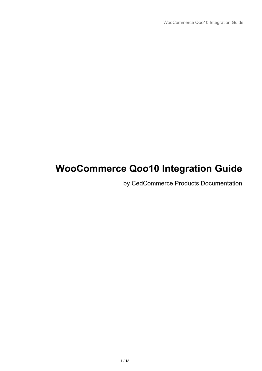 Woocommerce Qoo10 Integration Guide