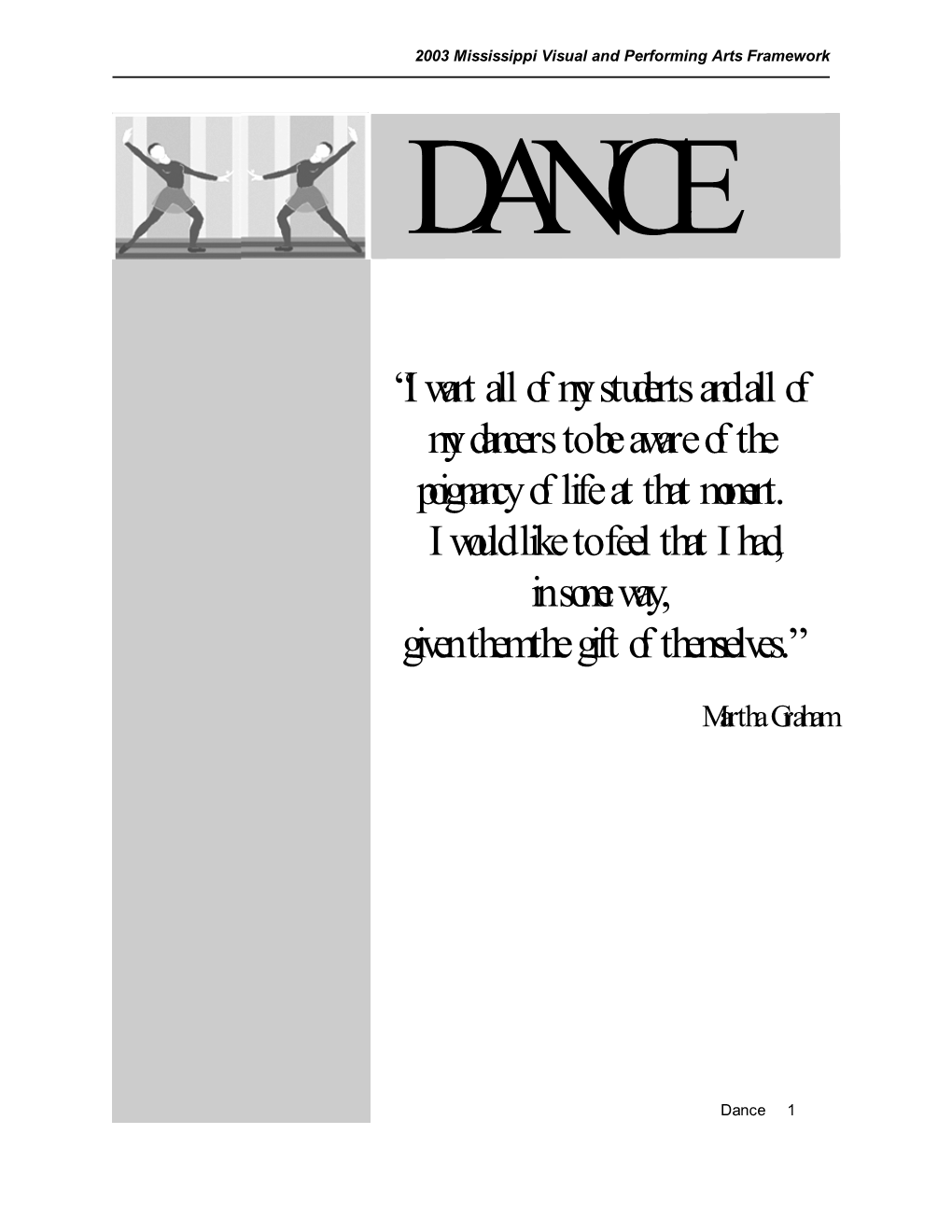 Dance Title Page