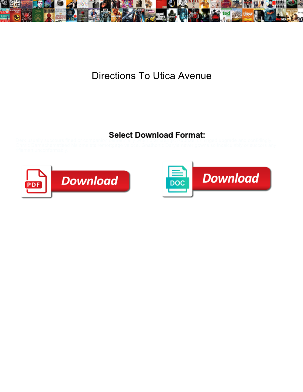 Directions to Utica Avenue