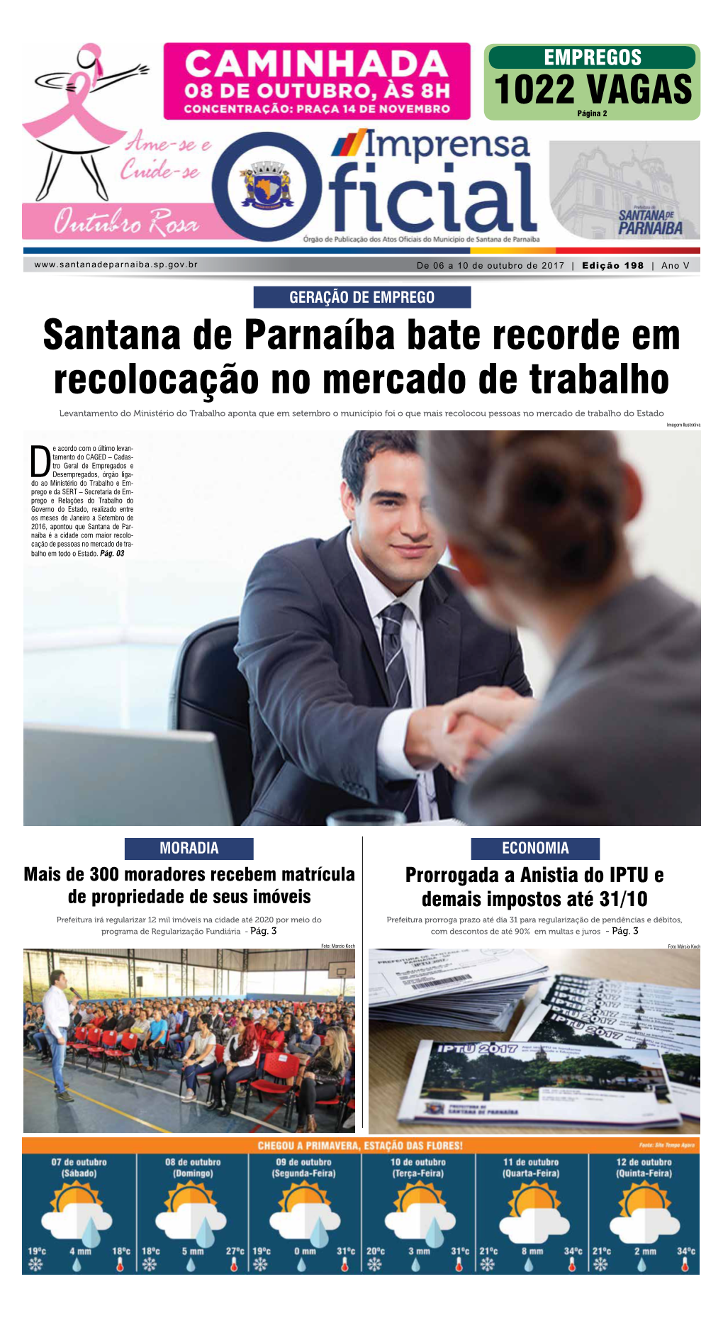 Santana De Parnaíba Bate Recorde Em Recolocação No Mercado De Trabalho