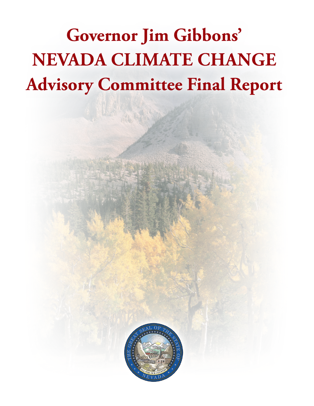 Nevada Climate Change Advisory Committee Final Report