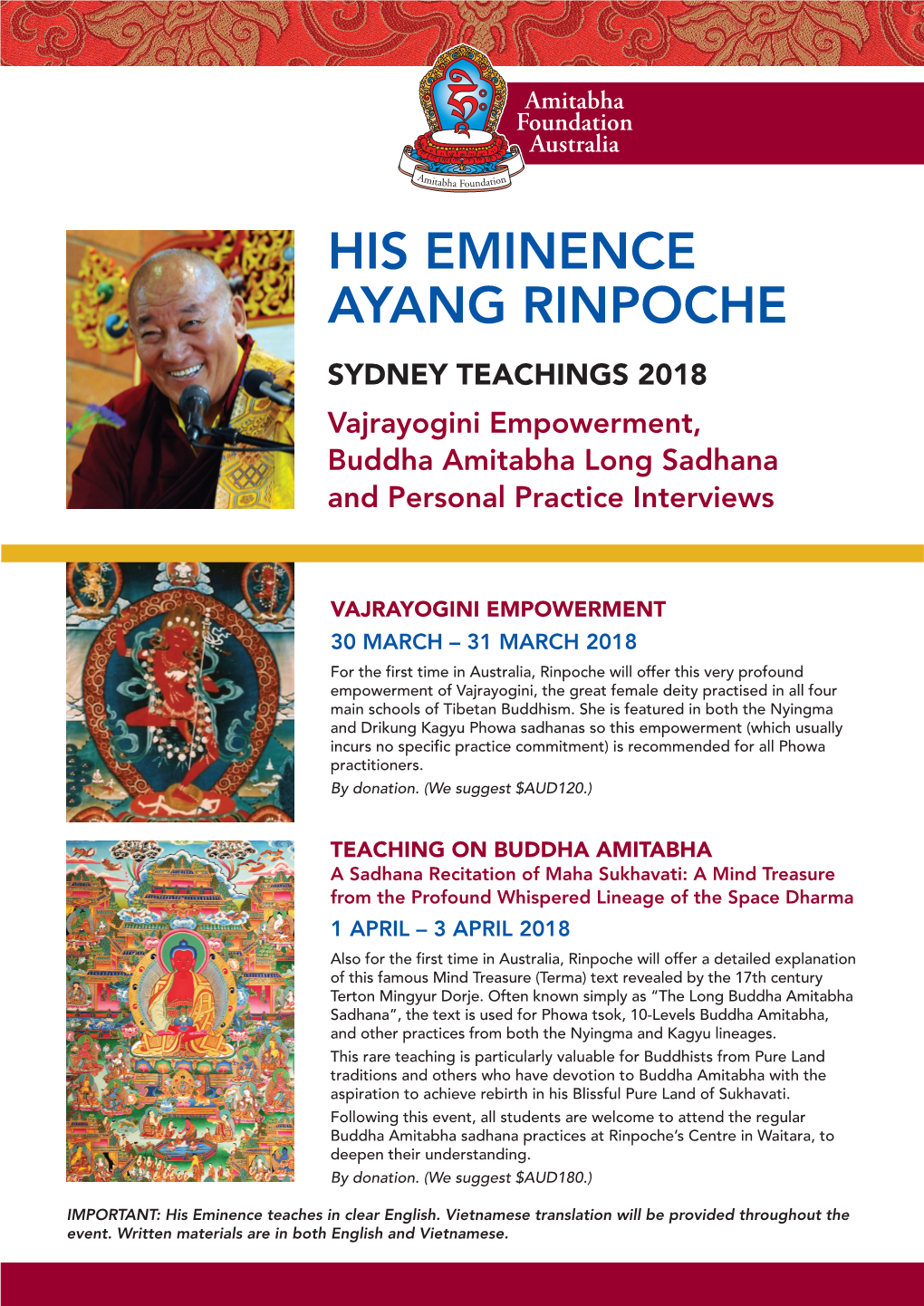 Rinpoche Teaching 2018