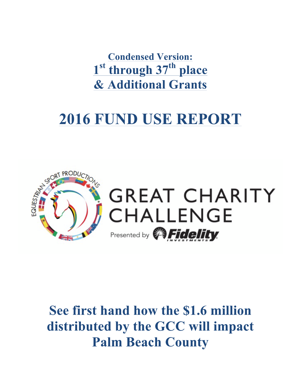 2016 Fund Use Report