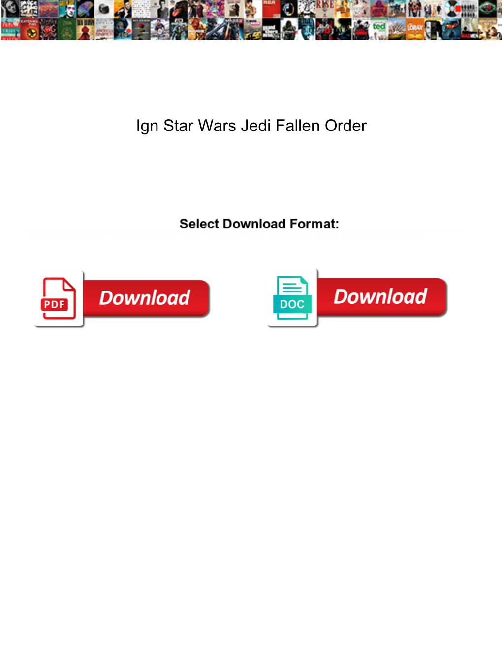 Ign Star Wars Jedi Fallen Order