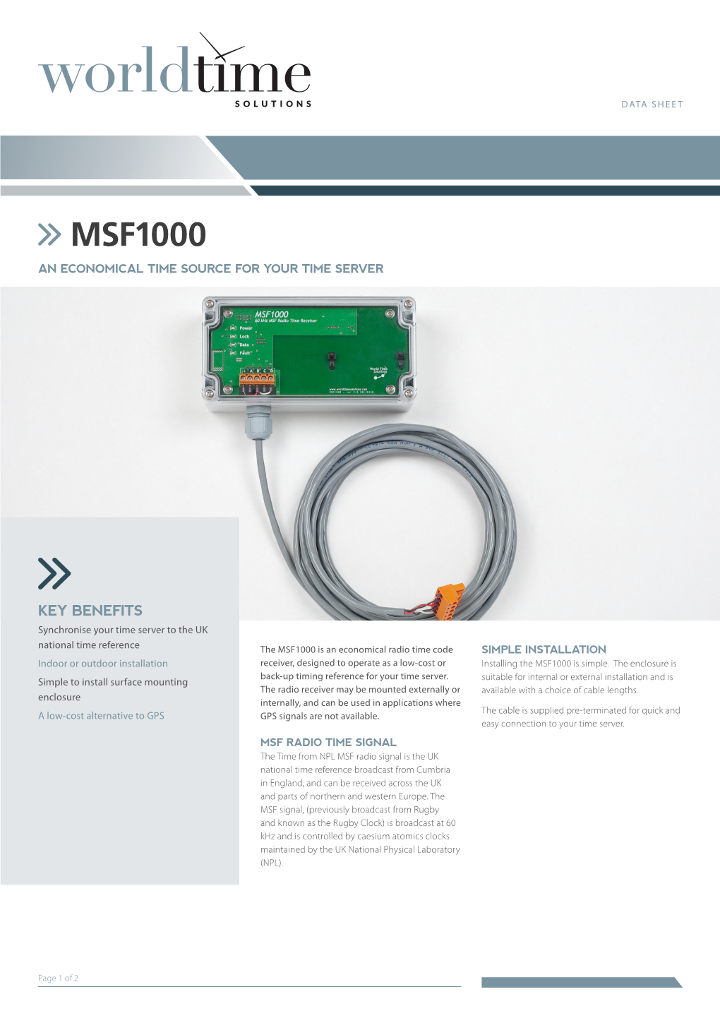 MSF1000 Data Sheet