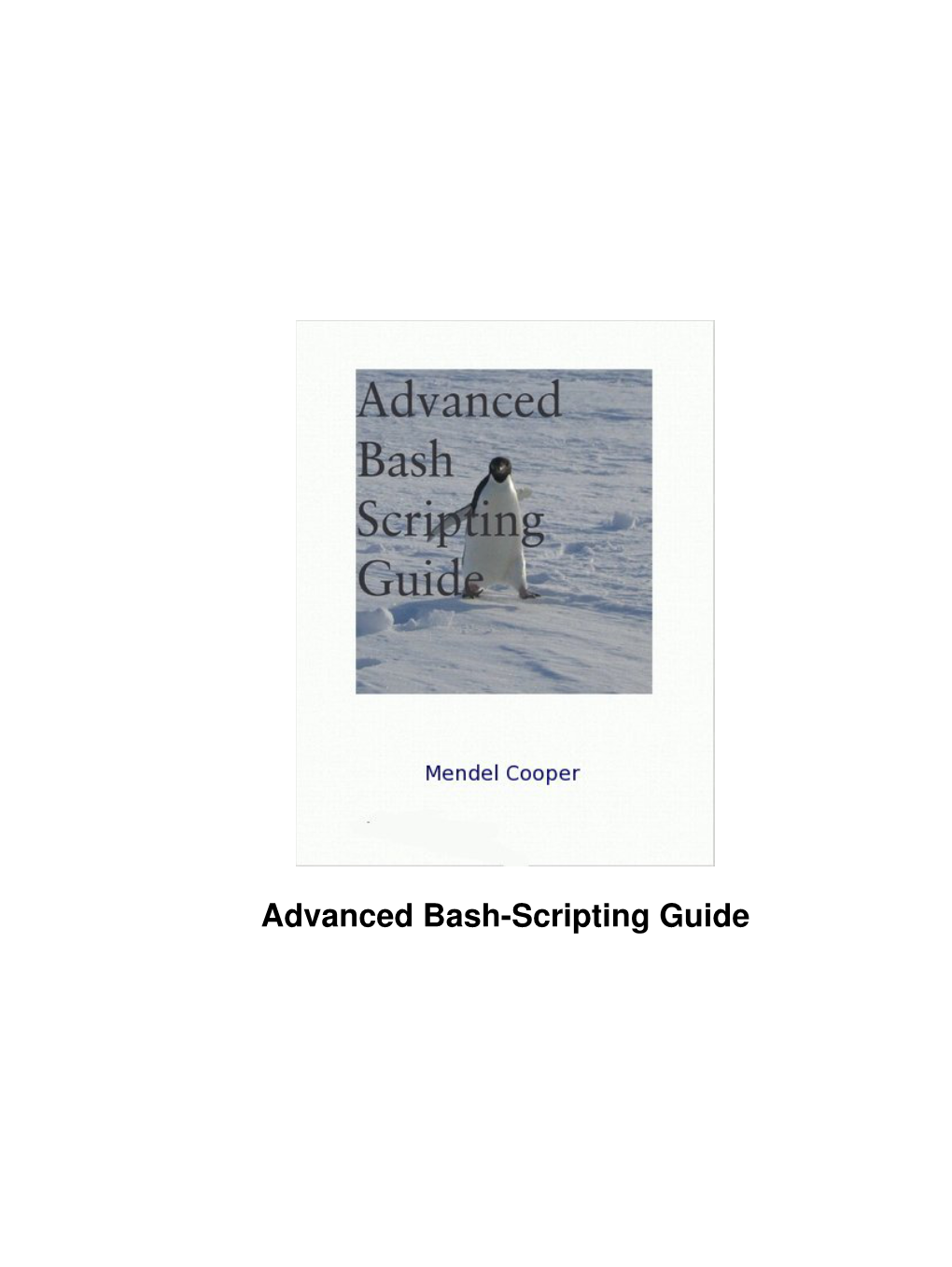 Advanced Bash-Scripting Guide