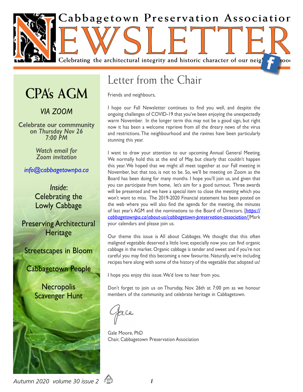 CPA Newsletter, Vol 30(2), 2020