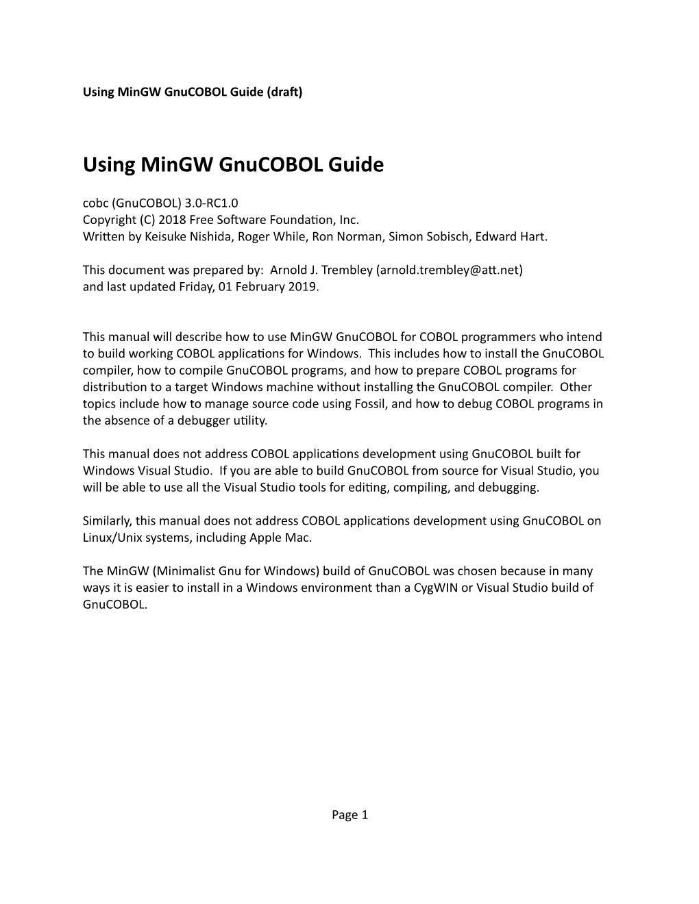 Using-Mingw-Gnucobol-Guide