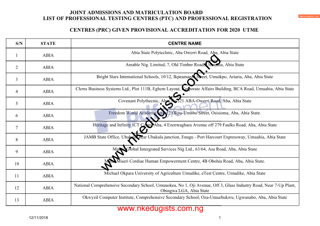 Official Jamb Accredited Cbt Centre for All States