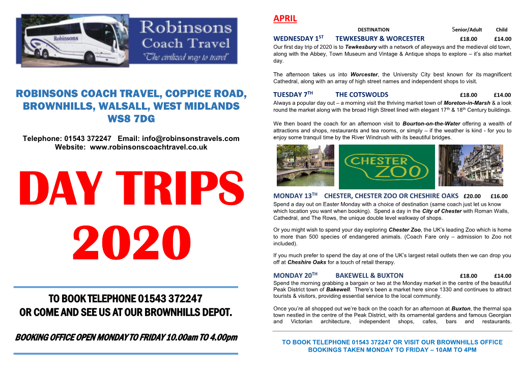 Robinsons Coach Travel, Coppice Road, Brownhills