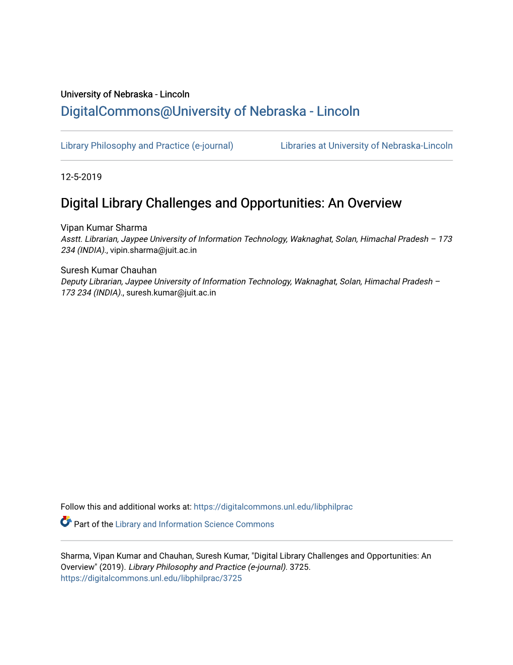 Digital Library Challenges and Opportunities: an Overview