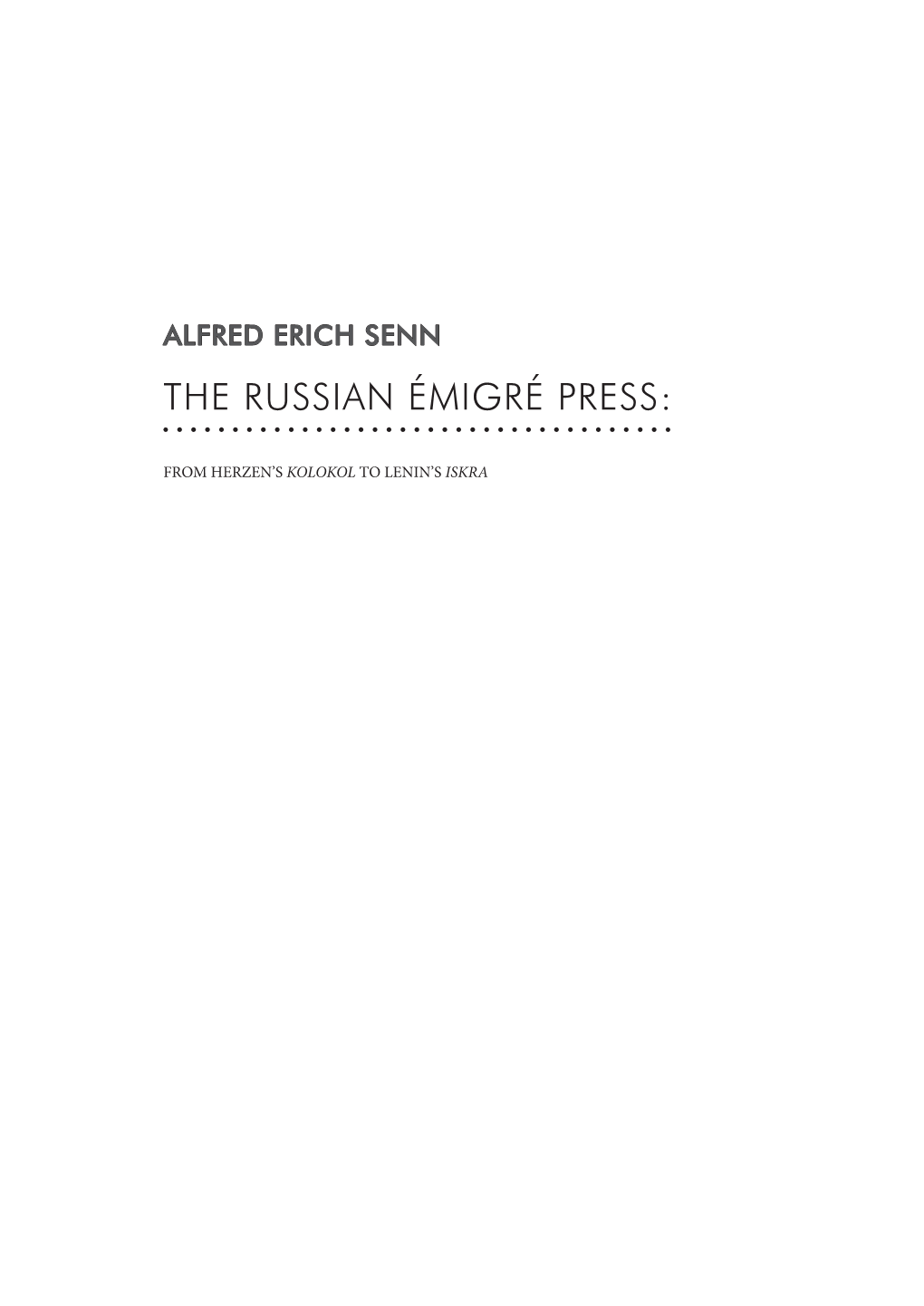 RUSSIAN Emigre Press.Indd