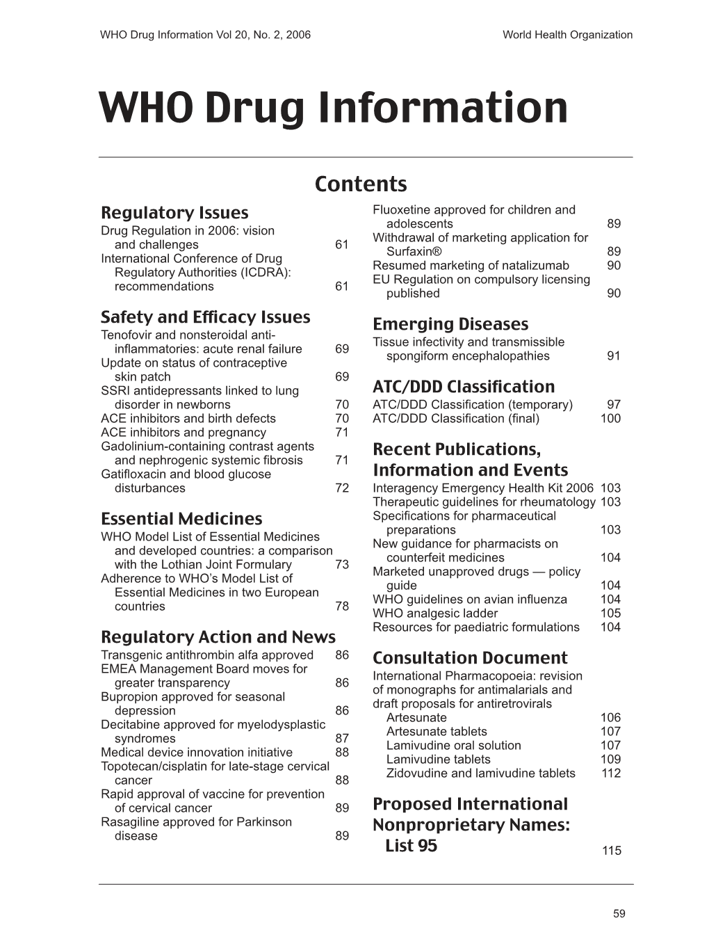 WHO Drug Information Vol 20, No