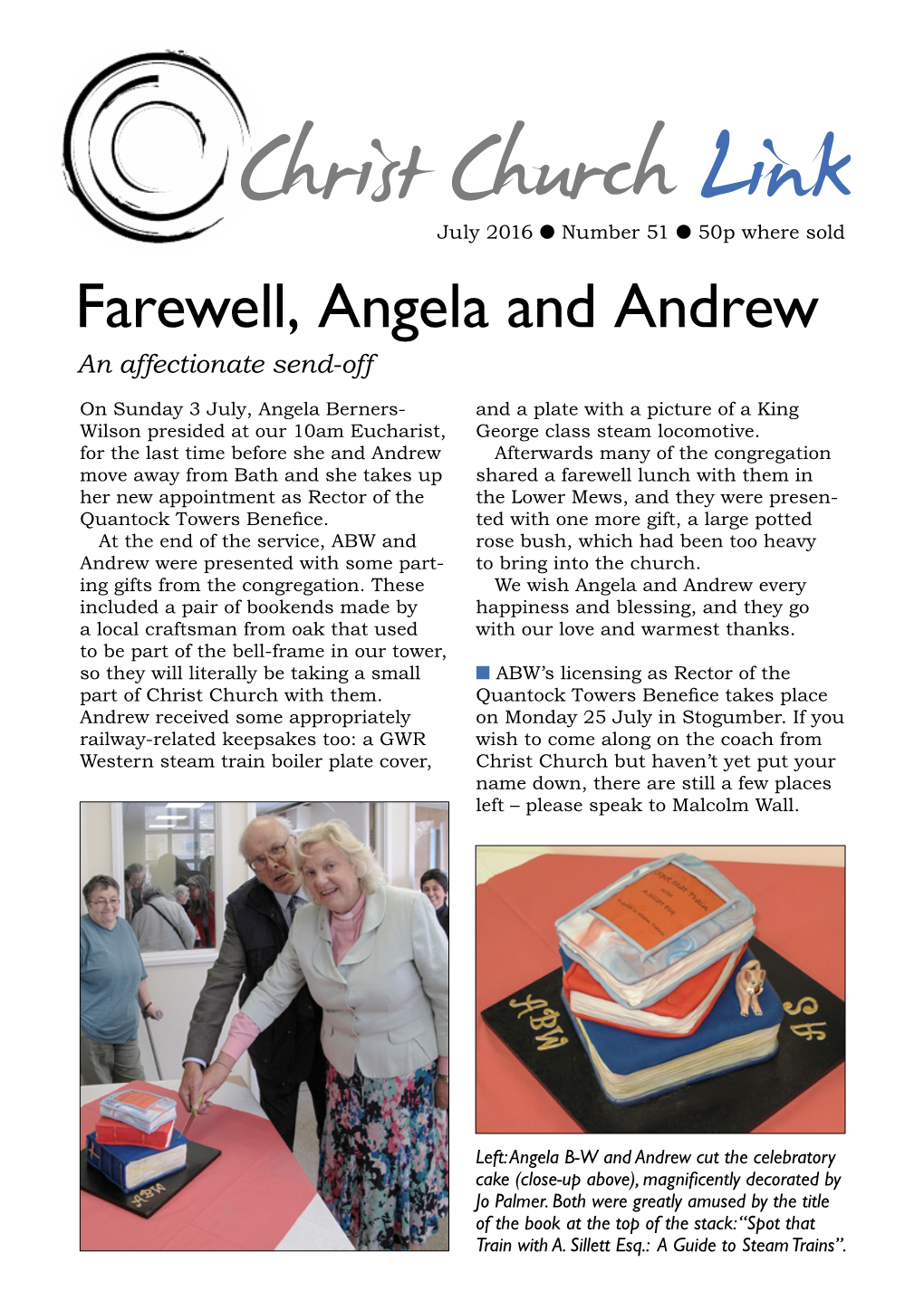 Farewell, Angela and Andrew an Affectionate Send-Off