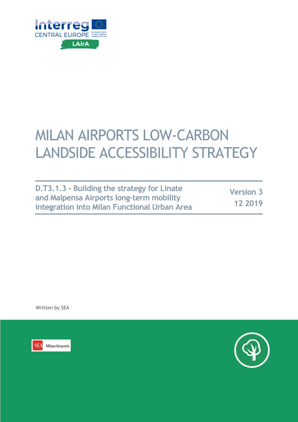 Strategy for Milano Airport Long Term Mobility