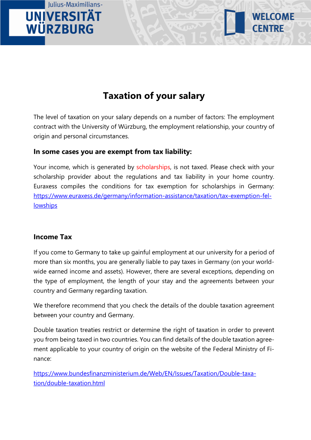 Taxation of Your Salary