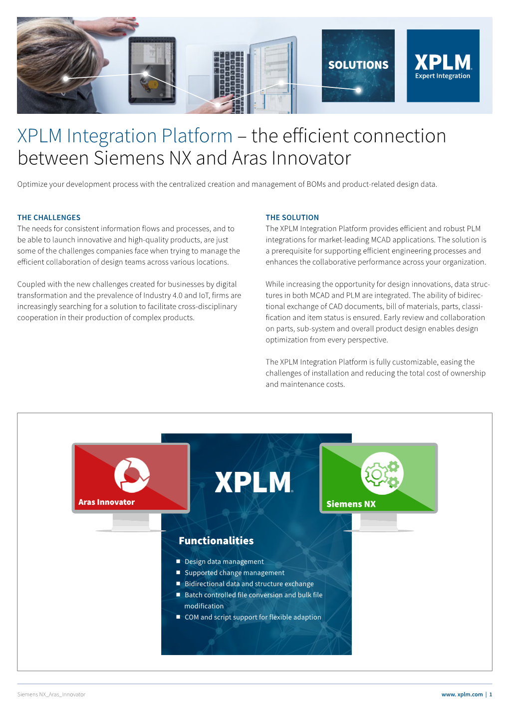 XPLM Integration Platform – the Efficient Connection Between Siemens NX and Aras Innovator