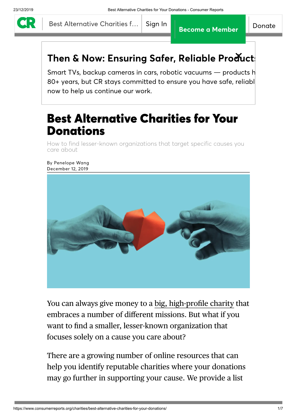 Best Alternative Charities for Your Donations - Consumer Reports
