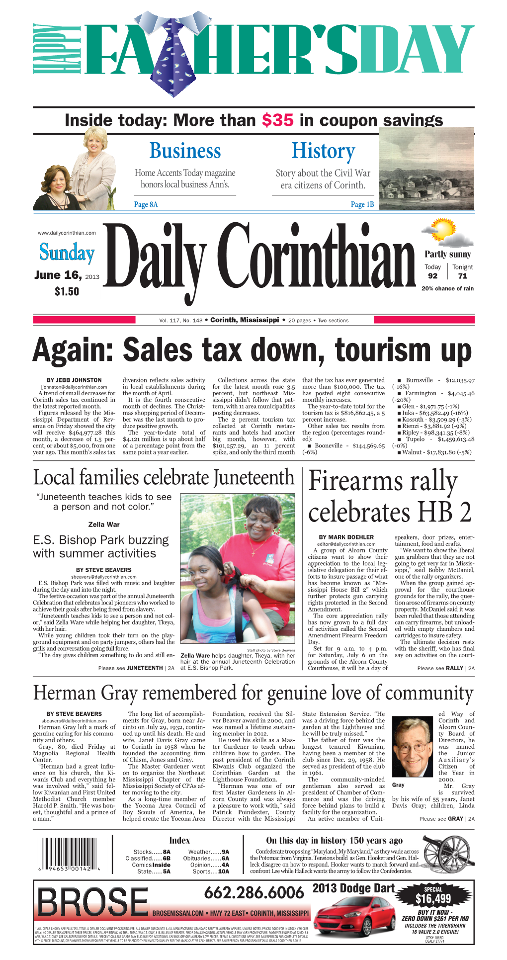 Sales Tax Down, Tourism Up