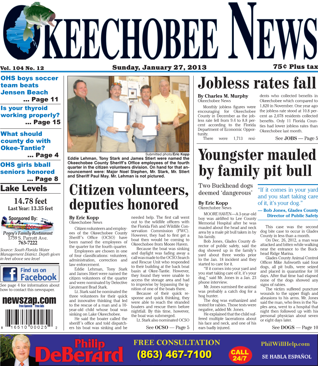 Jobless Rates Fall Jensen Beach by Charles M