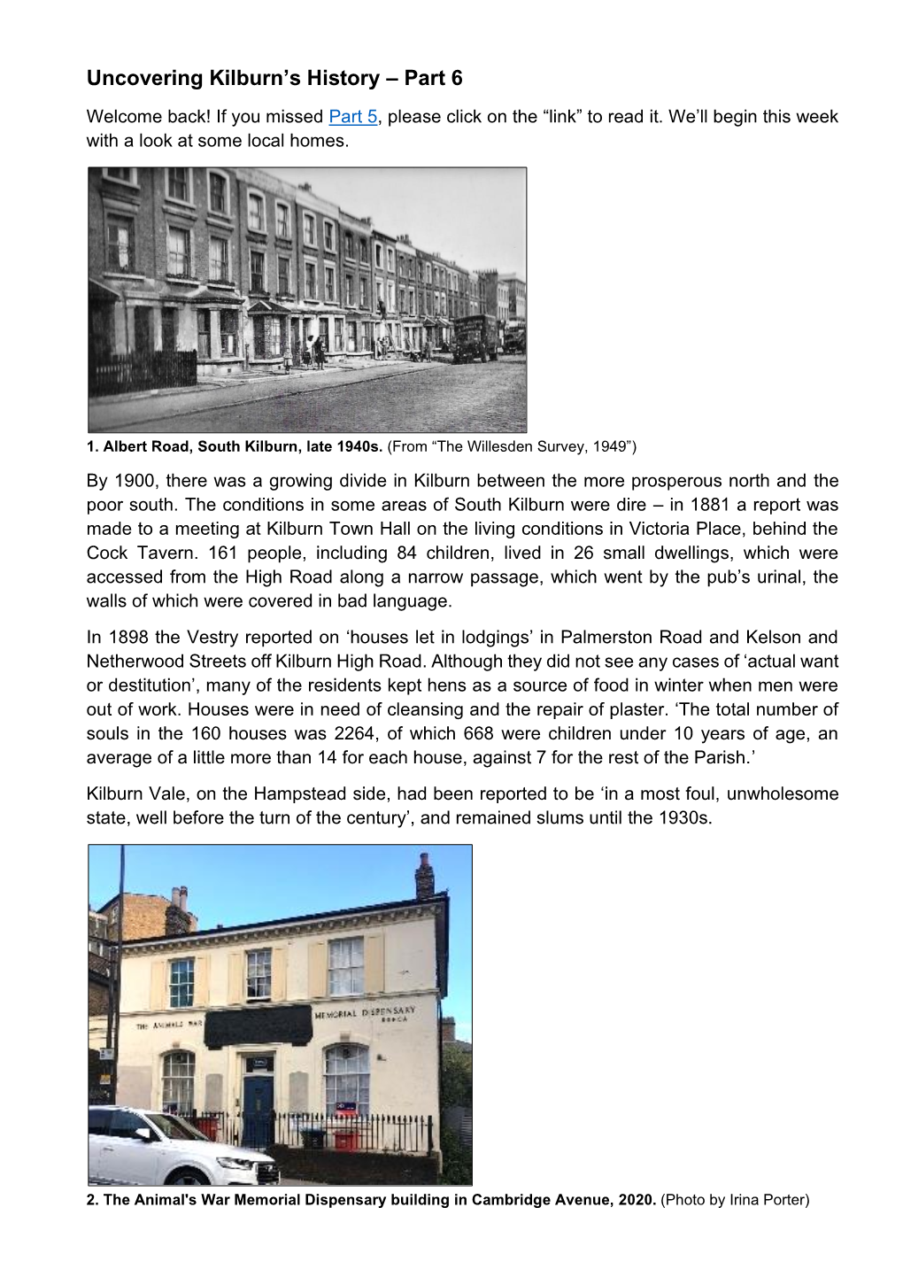 Uncovering Kilburn's History