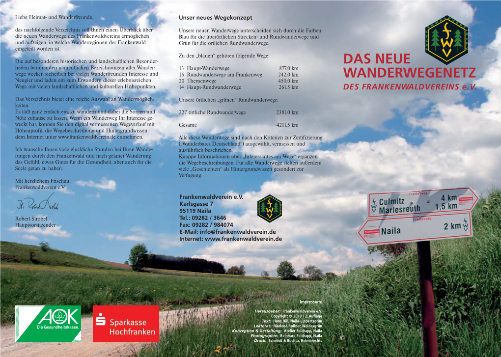 Das Neue Wanderwegenetz