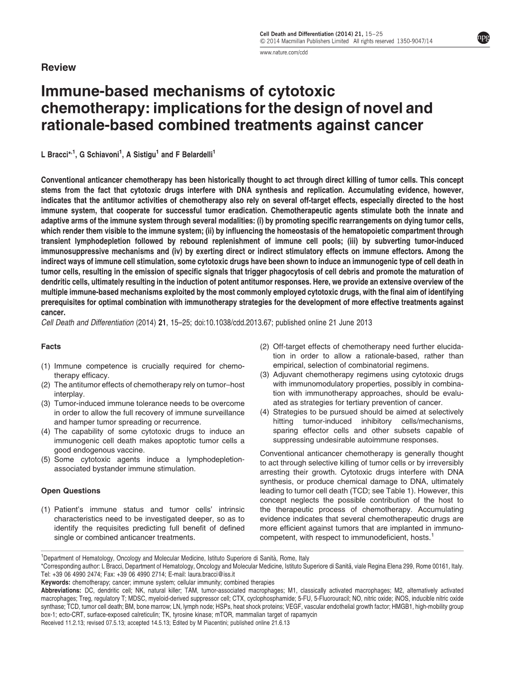 Immune-Based Mechanisms of Cytotoxic Chemotherapy: Implications for the Design of Novel and Rationale-Based Combined Treatments Against Cancer