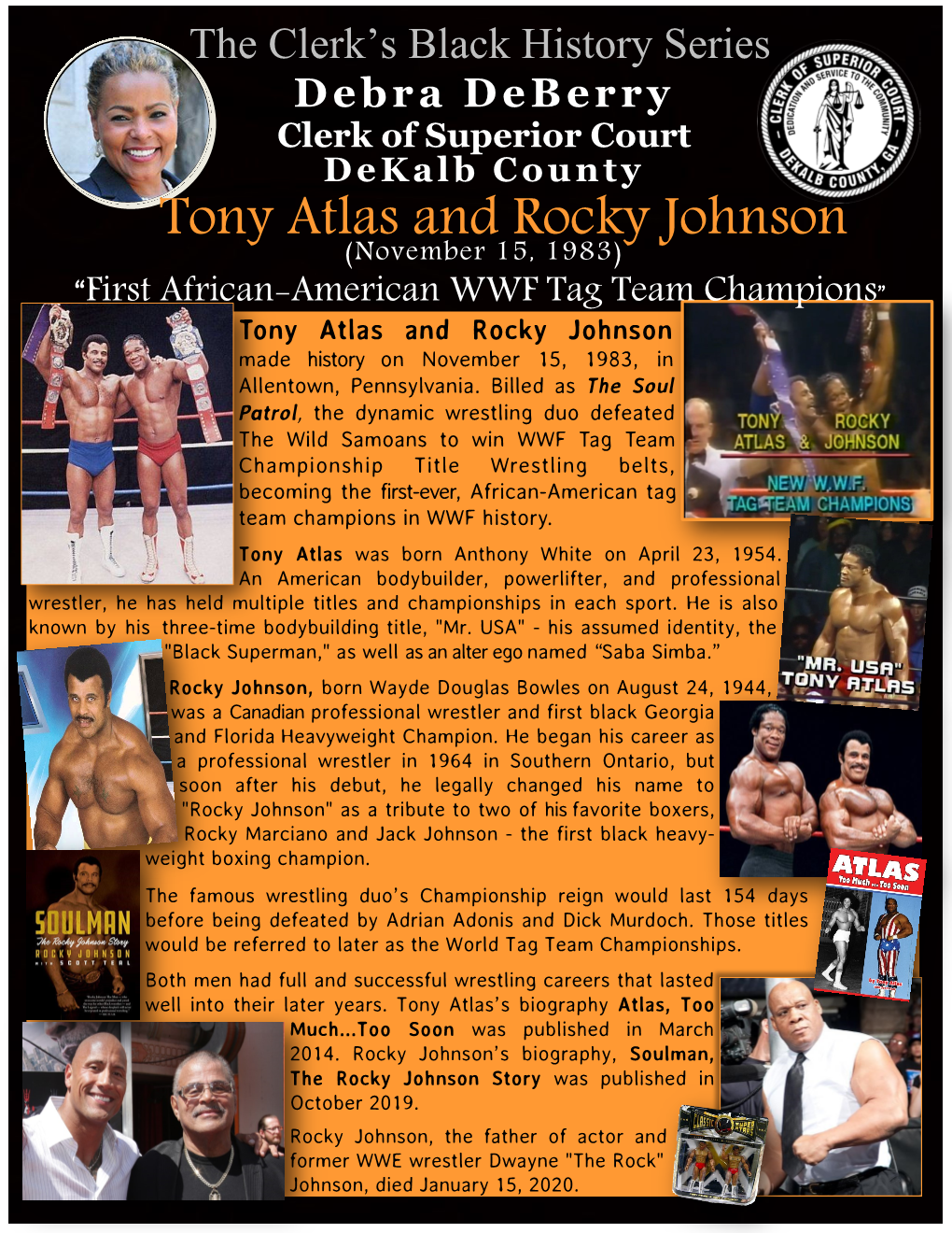 Tony Atlas and Rocky Johnson Made History on November 15, 1983, in Allentown, Pennsylvania