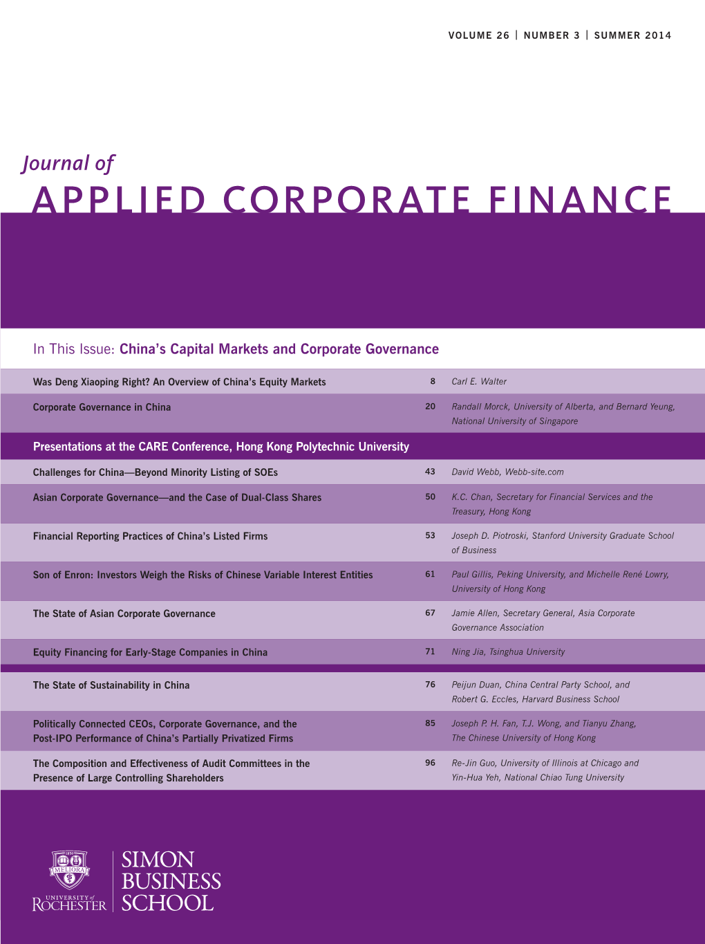 Applied Corporate Finance