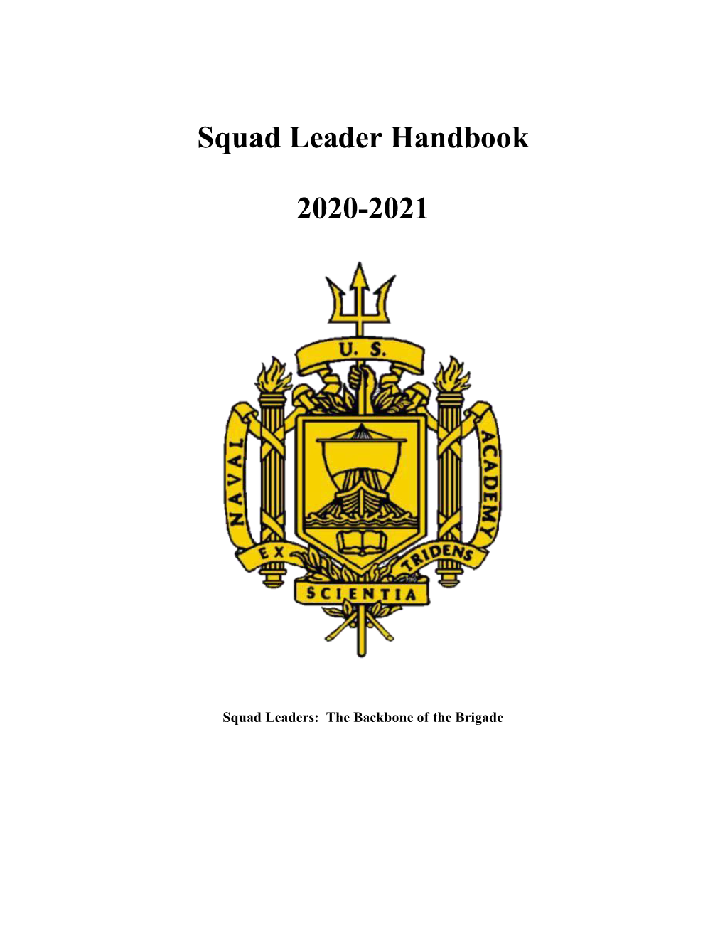 Squad Leader Handbook 2020-2021