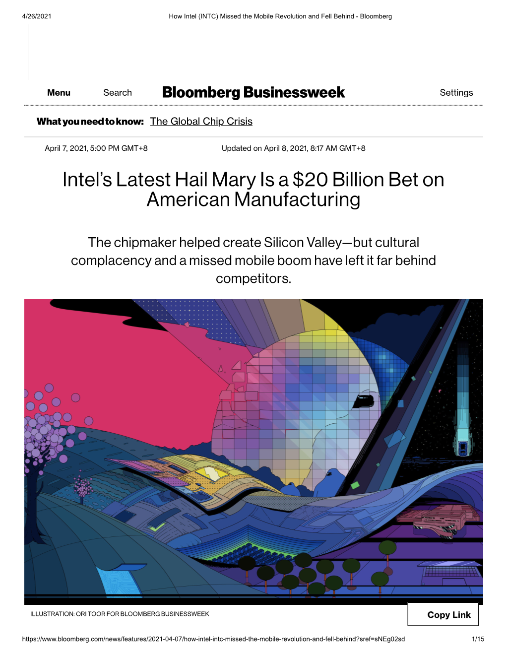 Intel's Latest Hail Mary Is a $20 Billion Bet on American