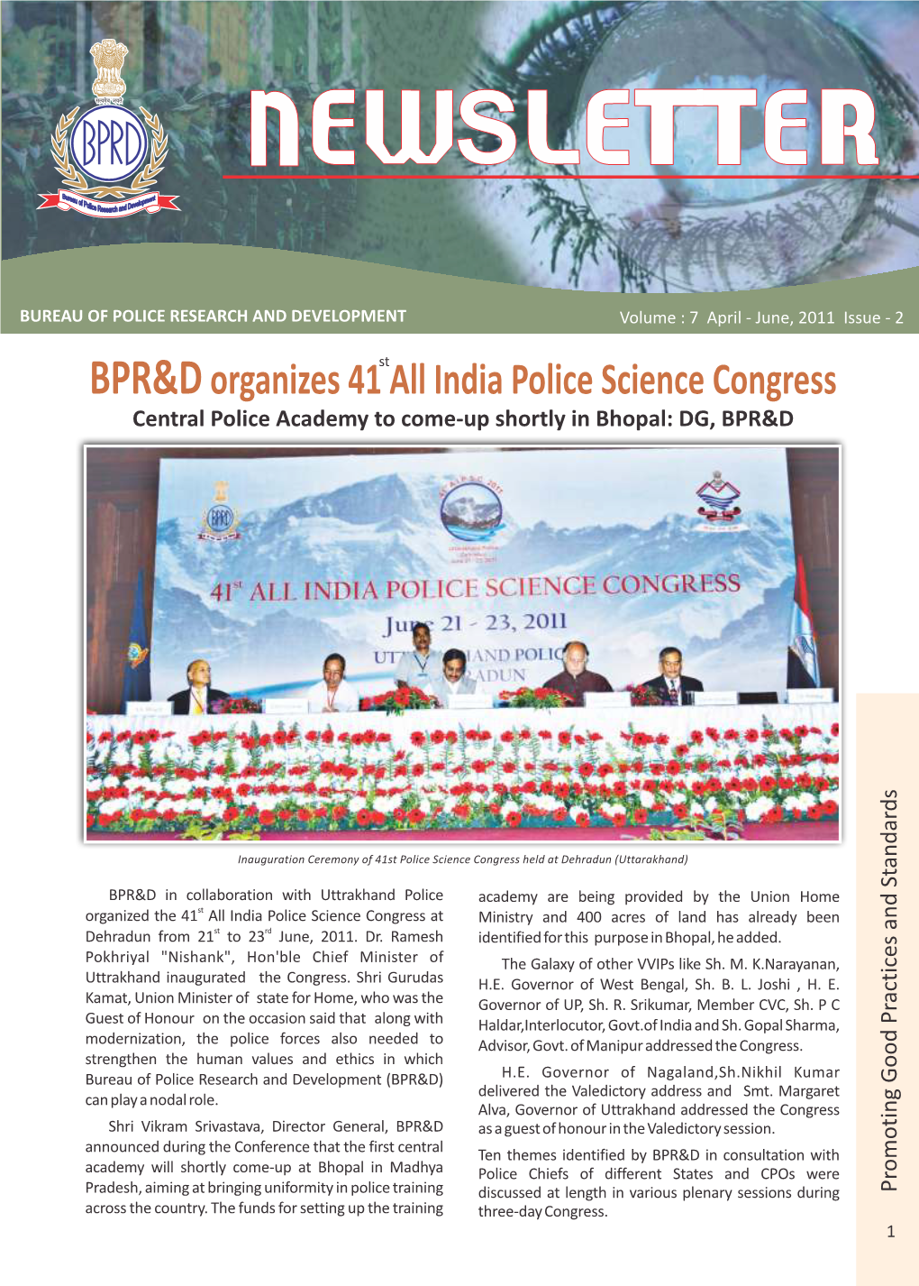 BPRD Newsletter Jan 2011