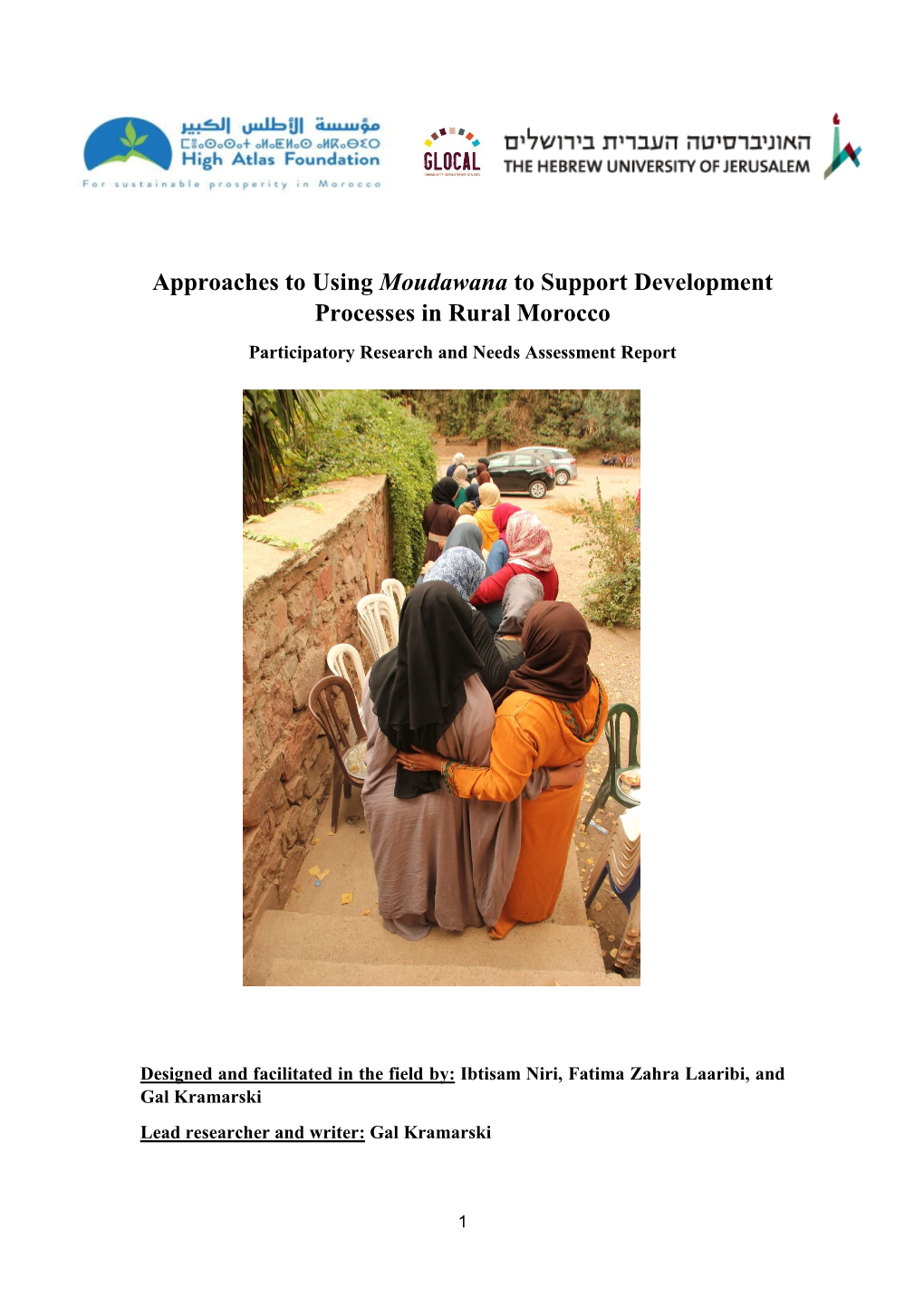 Moudawana to Support Development Processes in Rural Morocco Participatory Research and Needs Assessment Report